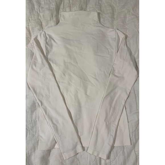 Ann Taylor Tops - Ann Taylor White Long Sleeve Turtleneck Top Size XS/S Nylon Spandex Stretch